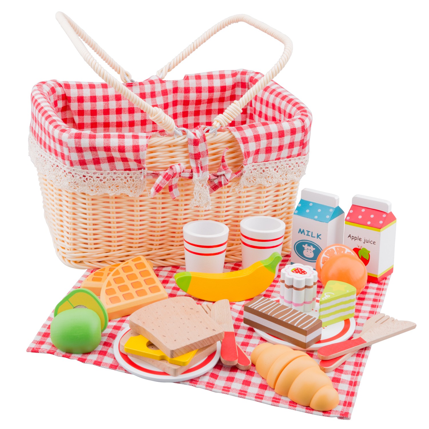 martelen Authenticatie Op te slaan Picknickmand Set - 27 delig | New Classic Toys