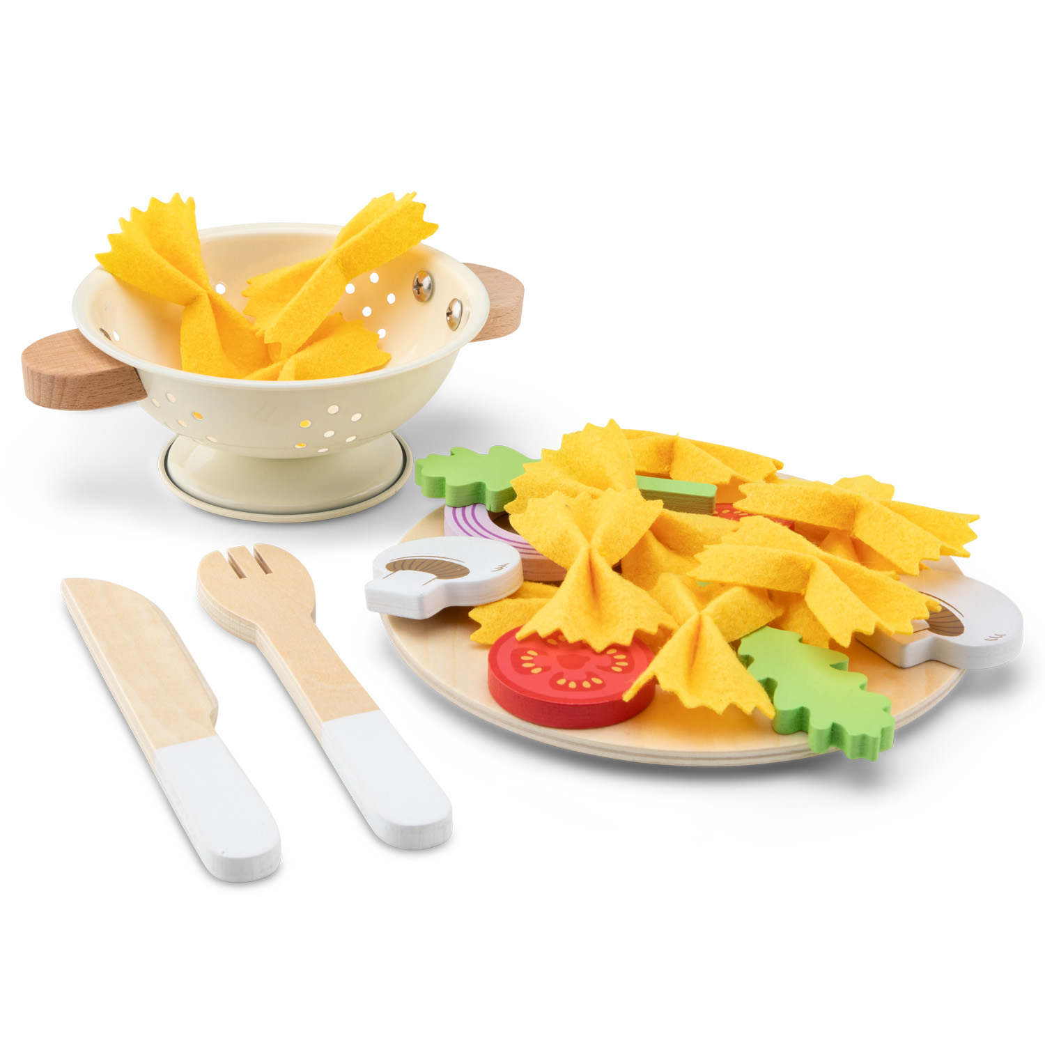 Woet® Houten Speelgoed Pasta Set - 'Maak je eigen pasta' Speelgoedset - FSC